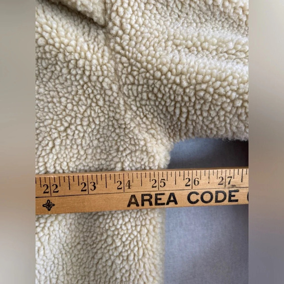Rusty Sherpa  Fleece oversized open blazer jacket Sz L - Picture 9 of 10